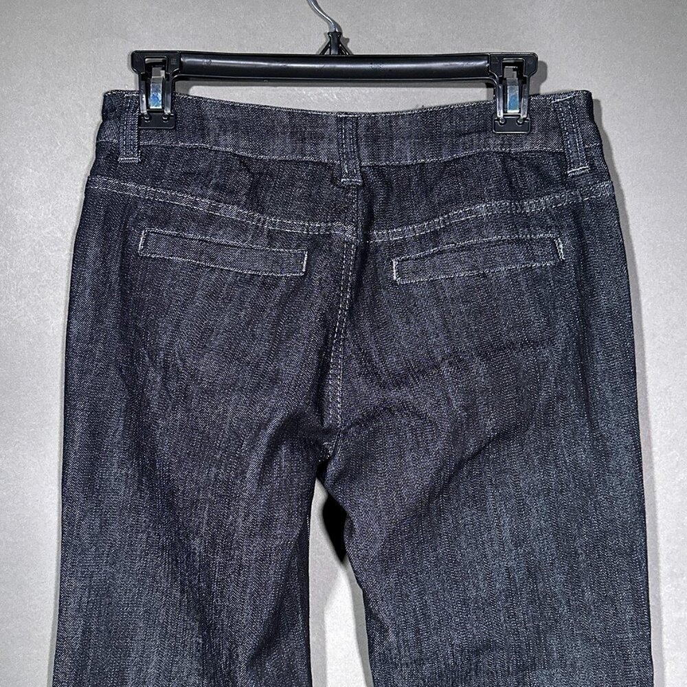 Boom Boom Jeans Dark Wash Denim With Silver Threads Juniors Size 7 - Picture 12 of 15